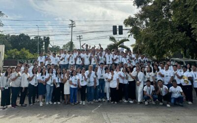 CGSO Employees Wear White for Theme Outfit Tuesday, Symbolizing Spirituality, Purity, and Service with a Heart