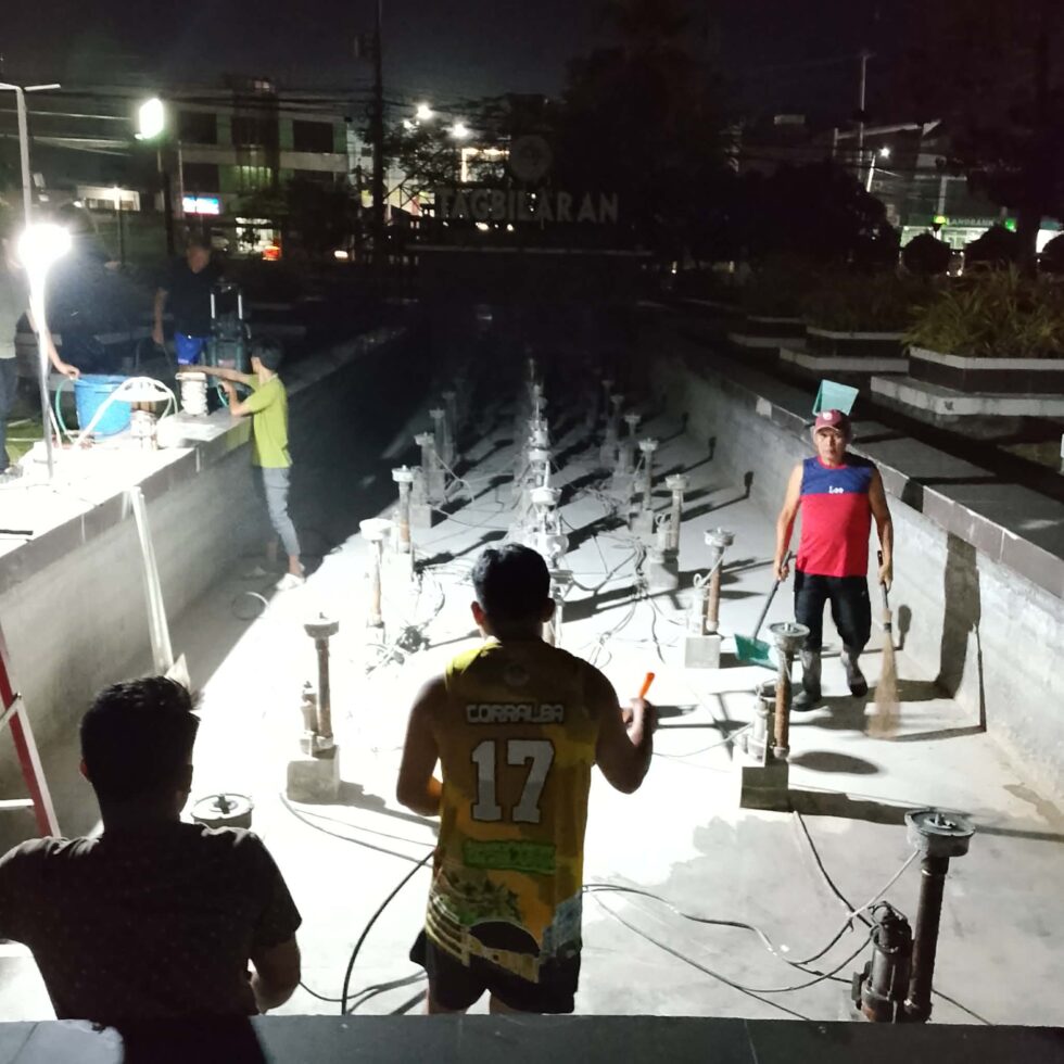 CGSO Team Conducts Maintenance at City Hall Fountain | cgsotagbilaran.com